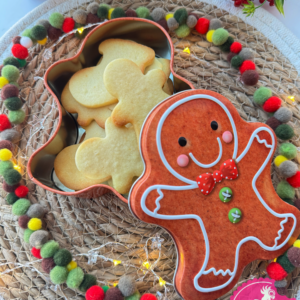 ¡Cajita de Navidad con 10 Galletas de Mantequilla!